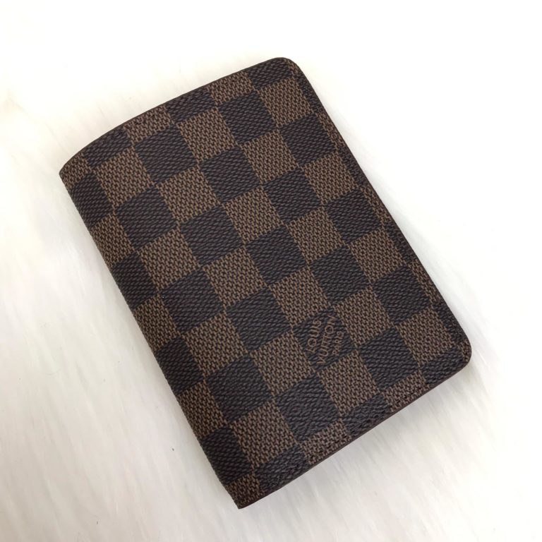 louis vuitton pasaport kilifi damier kahve 13x10cm