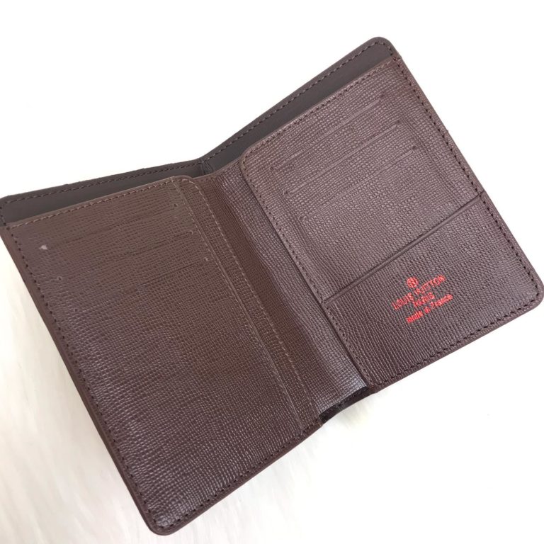 louis vuitton pasaport kilifi damier kahve 13x10cm