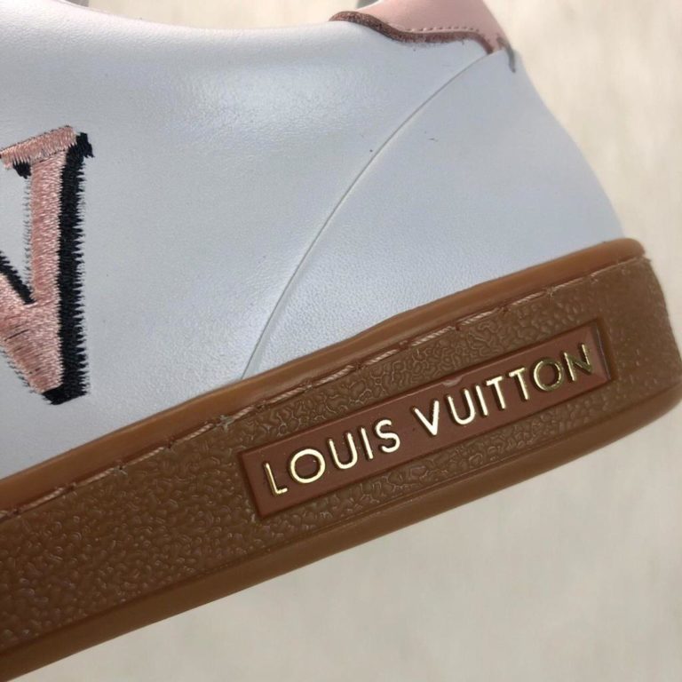 louis vuitton sneakers frontrow vintage suede pembe beyaz kutulu