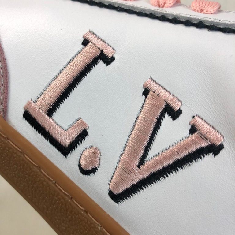 louis vuitton sneakers frontrow vintage suede pembe beyaz kutulu