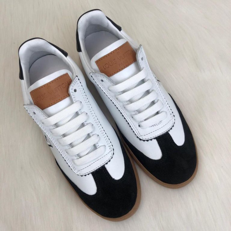 louis vuitton sneakers frontrow vintage suede siyah beyaz kutulu