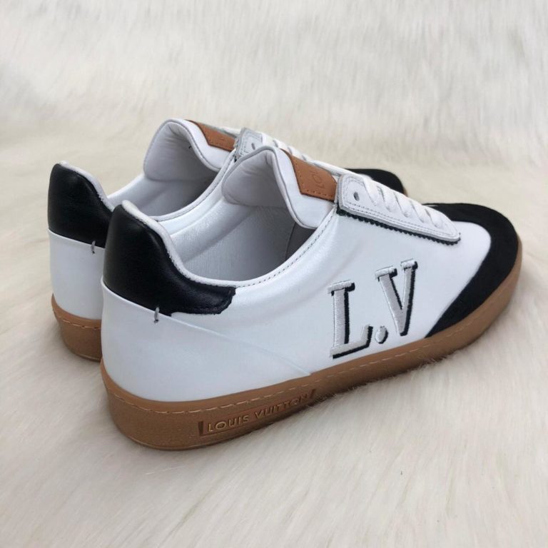 louis vuitton sneakers frontrow vintage suede siyah beyaz kutulu