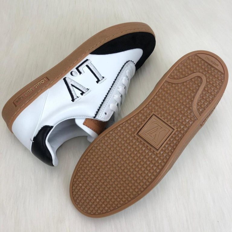 louis vuitton sneakers frontrow vintage suede siyah beyaz kutulu