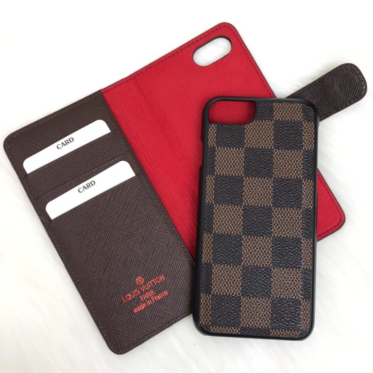 louis vuitton telefon kilifi iphone 8 plus kahve damier kapakli kartlik mevcut