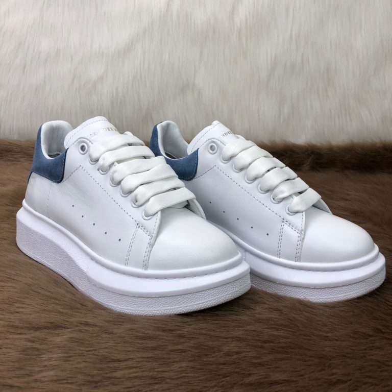 Alexander McQueen Spor Ayakkabi Sneaker Arkasi mavi deri
