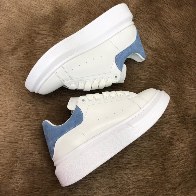 Alexander McQueen Spor Ayakkabi Sneaker Arkasi mavi deri