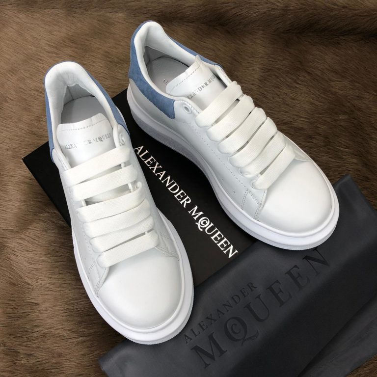 Alexander McQueen Spor Ayakkabi Sneaker Arkasi mavi deri