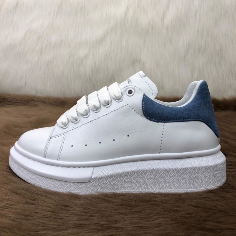 Alexander McQueen Spor Ayakkabi Sneaker Arkasi mavi deri