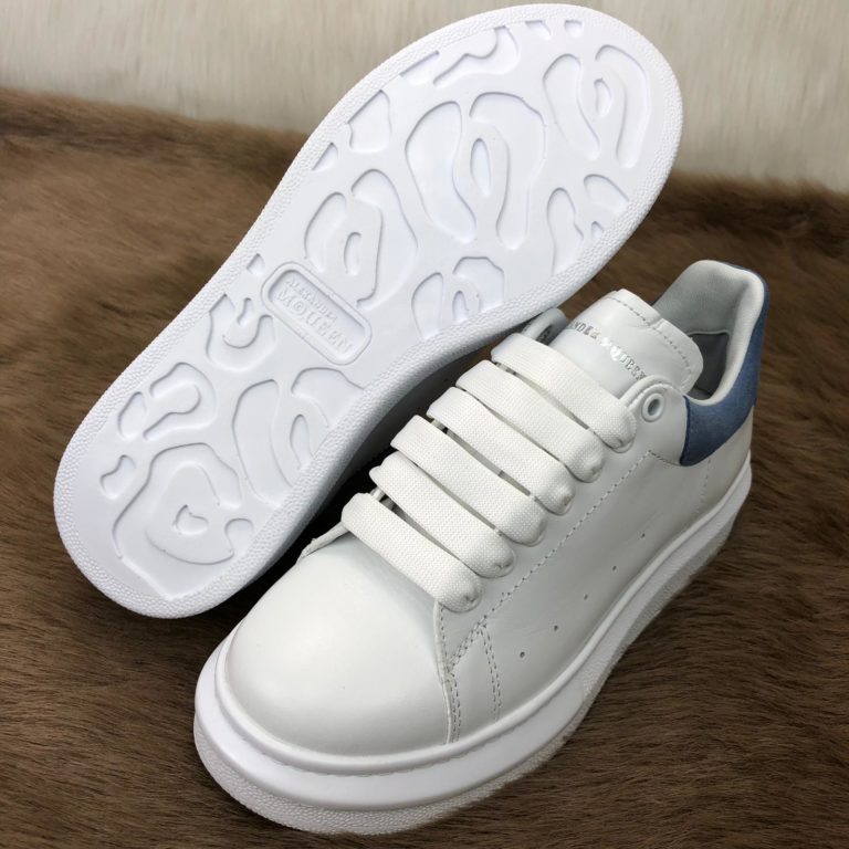 Alexander McQueen Spor Ayakkabi Sneaker Arkasi mavi deri