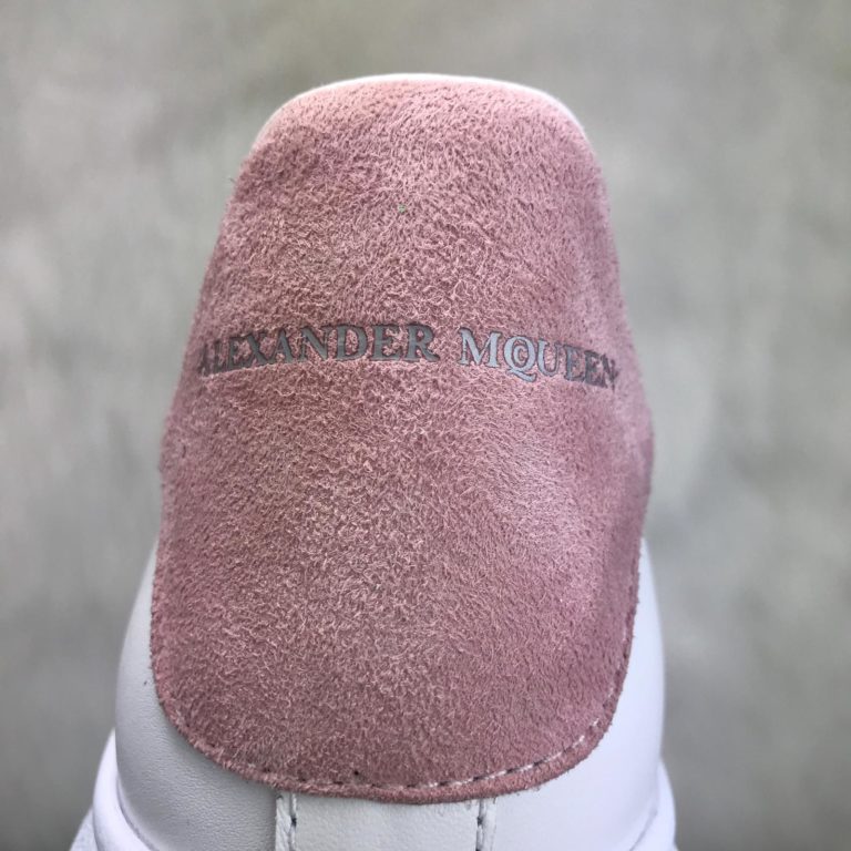 Alexander McQueen Spor Ayakkabi Sneaker Arkasi pembe suet