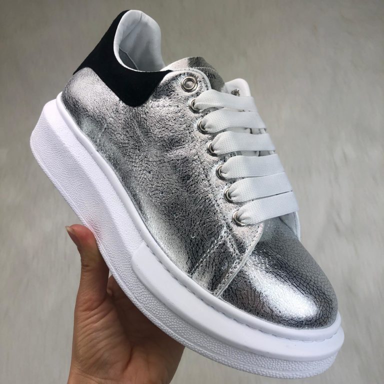 Alexander McQueen Spor Ayakkabi Sneaker silver