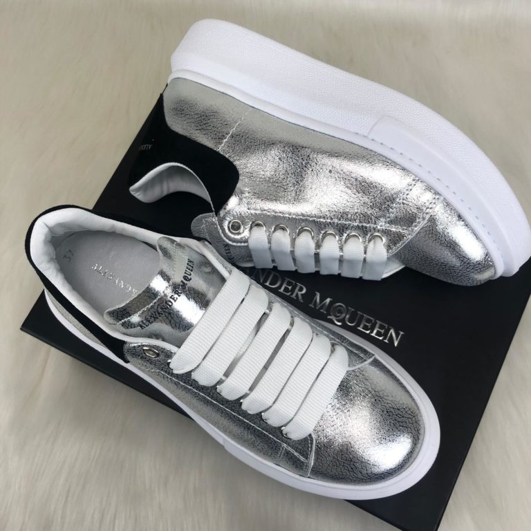 Alexander McQueen Spor Ayakkabi Sneaker silver