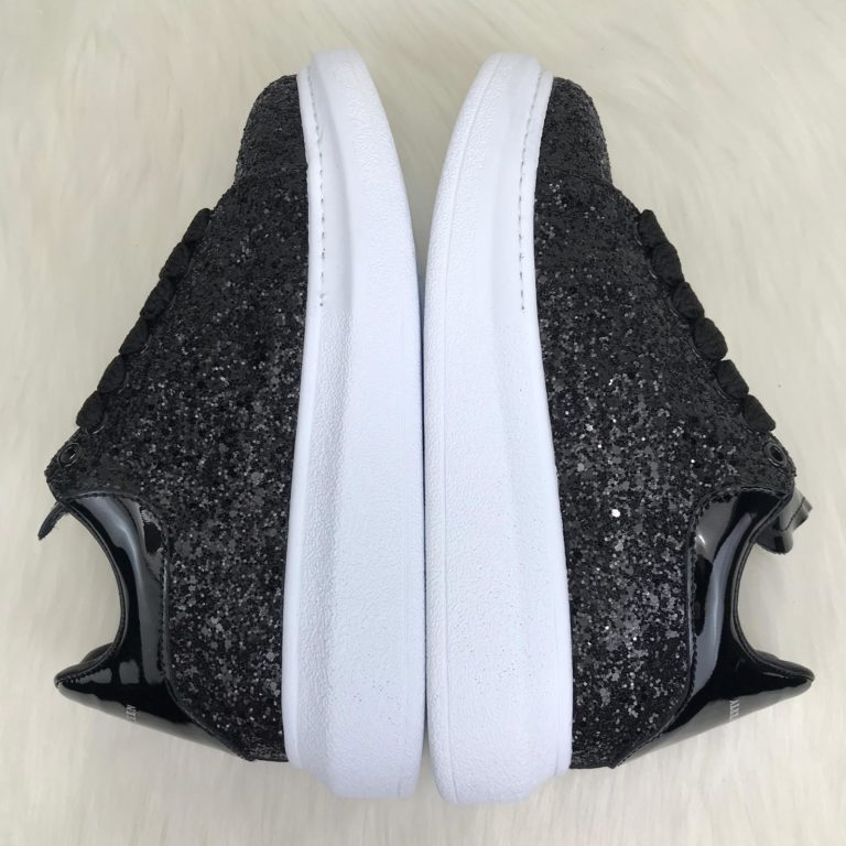 Alexander McQueen Spor Ayakkabi sneaker pul payetli siyah