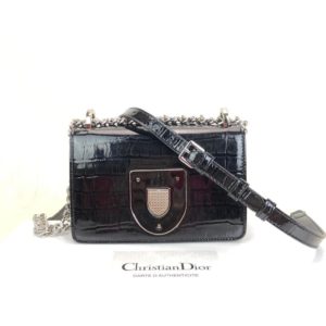Christian Dior canta Diorama Club  siyah rugan 18x12