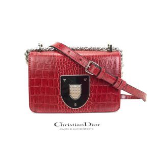 Christian Dior canta Diorama Club kirmizi 18x12