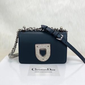 Christian Dior canta Diorama Club lacivert 18x12