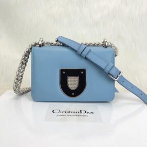 Christian Dior canta Diorama Club mavi 18x12