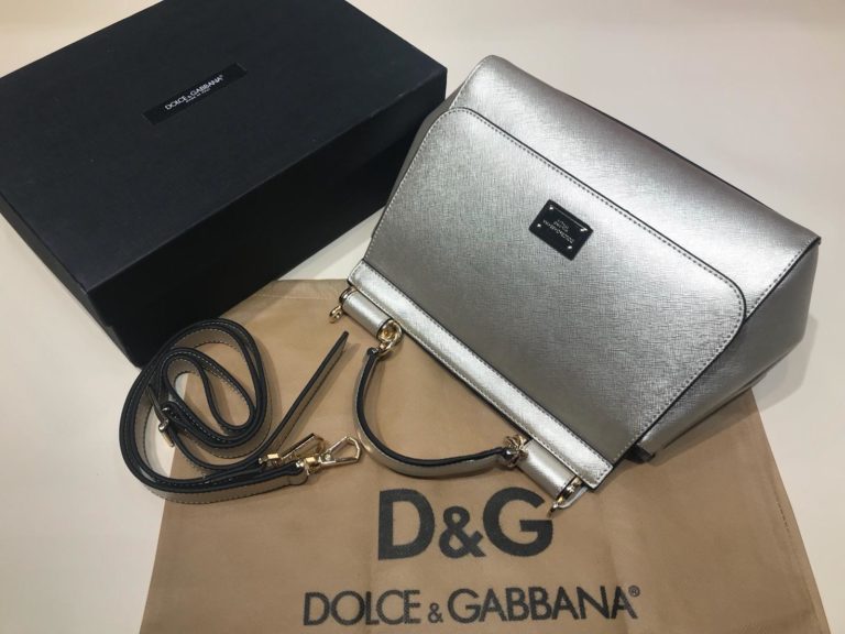 Dolce Gabbana suni deri canta askili buyuk boy gold 30x25