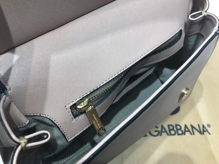 Dolce Gabbana suni deri canta askili siyah gri leopar desen 30x25