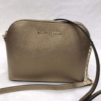 Michael kors canta suni deri cindy capraz askili fermuar gold 23x18