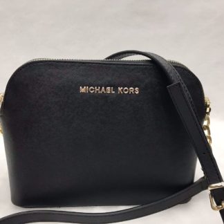 Michael kors canta suni deri cindy capraz askili fermuar siyah 23x18