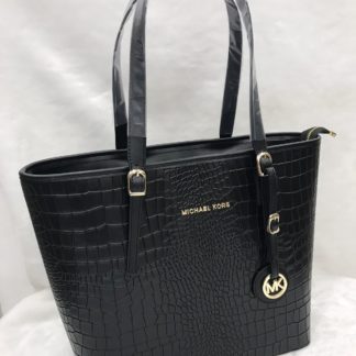 Michael kors canta suni deri omuz buyuk boy ici bolmeli kroko siyah