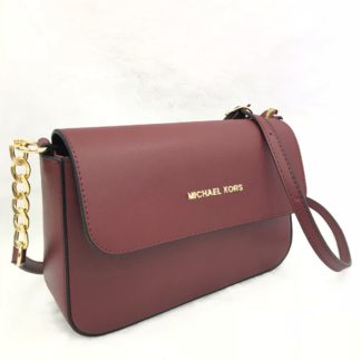 Michael kors canta suni deri postaci capraz aski kapakli bordo
