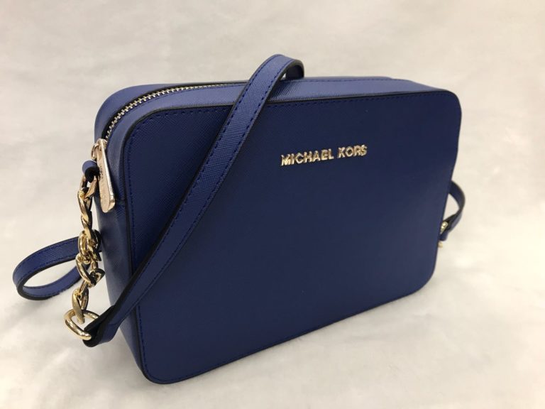 Michael kors canta suni deri postaci capraz askili civit mavi