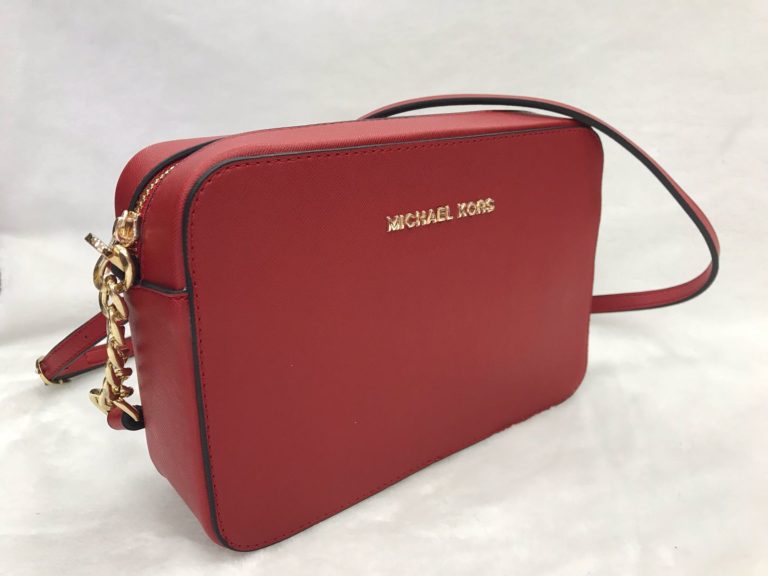 Michael kors canta suni deri postaci capraz askili kirmizi