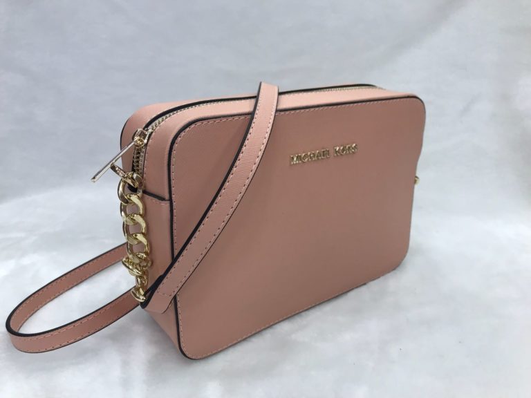 Michael kors canta suni deri postaci capraz askili pudra pembe