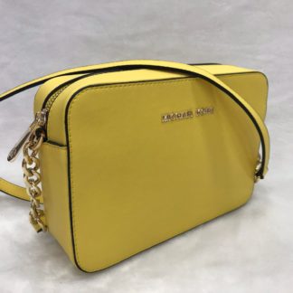 Michael kors canta suni deri postaci capraz askili sari