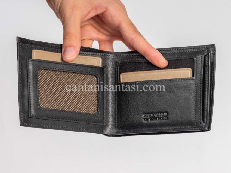 armani cuzdan giorgio gri classic
