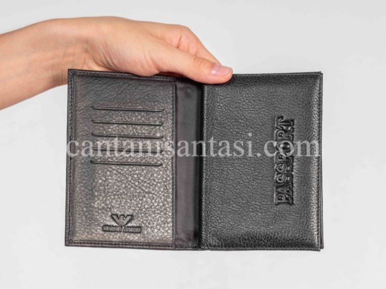 armani pasaportluk giorgio siyah unisex