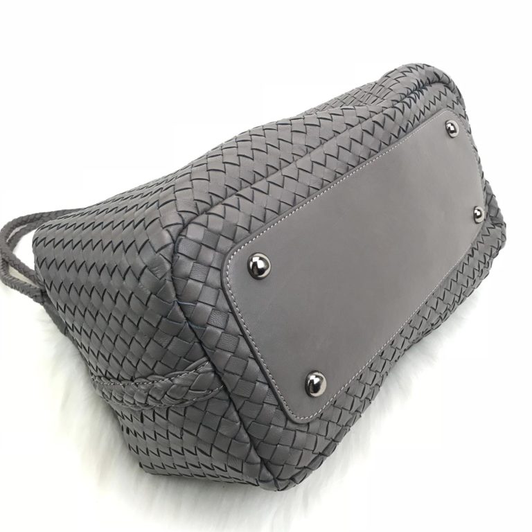 bottega veneta canta intrecciato tote fume 35x26