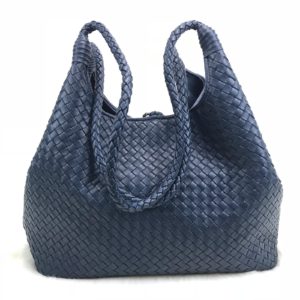 bottega veneta canta intrecciato tote lacivert 35x26