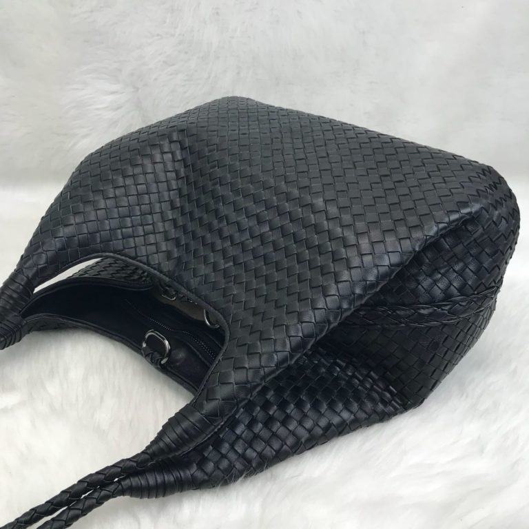 bottega veneta canta intrecciato tote siyah 35x26