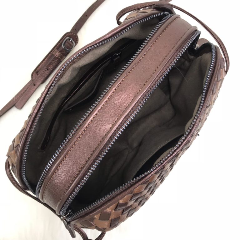 bottega veneta canta nodini double capraz askili bronz 26x22