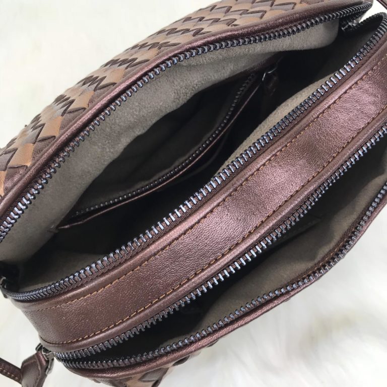 bottega veneta canta nodini double capraz askili bronz 26x22