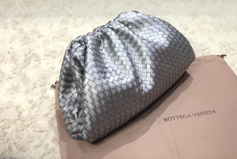 bottega veneta canta pouch silver orgulu 35x20