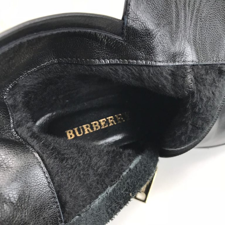 burberry bot siyah ekose