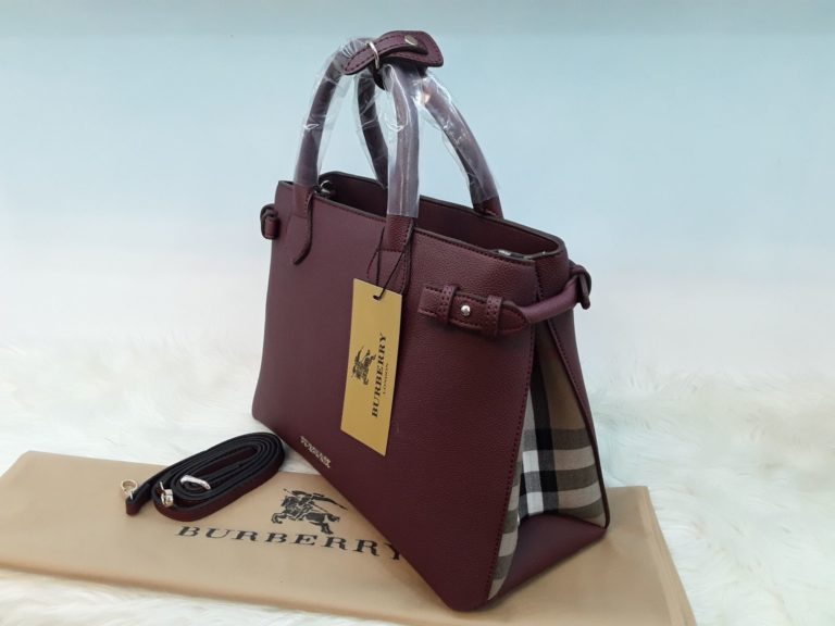 burberry canta suni deri capraz askili bordo 35x24
