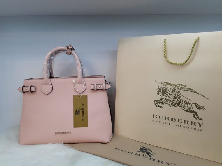burberry canta suni deri capraz askili pudra pembe 35x24