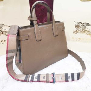 burberry canta suni deri kahve