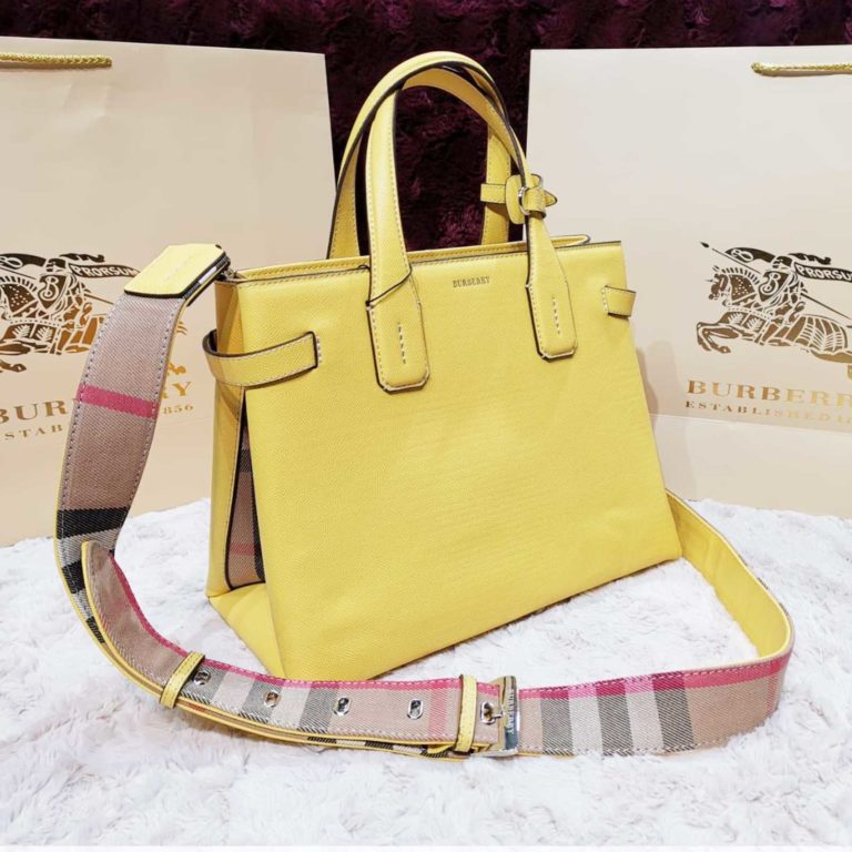 burberry canta suni deri sari
