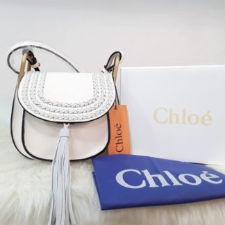 chloe canta suni deri capraz askili beyaz 20x18