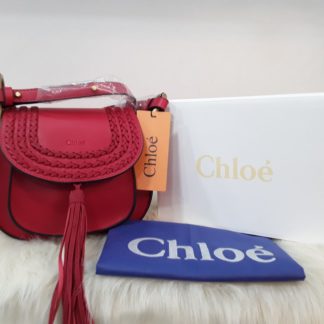 chloe canta suni deri capraz askili kirmizi 20x18