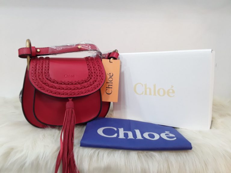 chloe canta suni deri capraz askili kirmizi 20x18