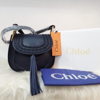 chloe canta suni deri capraz askili lacivert 20x18