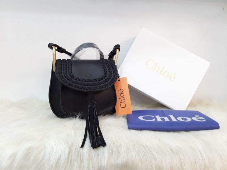 chloe canta suni deri capraz askili siyah 20x18