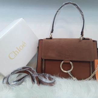 chloe canta suni deri faye buyuk boy askili taba 30x25